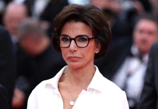 La ministre de la Culture Rachida Dati arrive pour la projection du film "Nouvelle Vague" au 78e Festival de Cannes, le 17 mai 2025