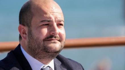 Le maire RN de Fréjus David Rachline, le 28 avril 2022 dans sa ville