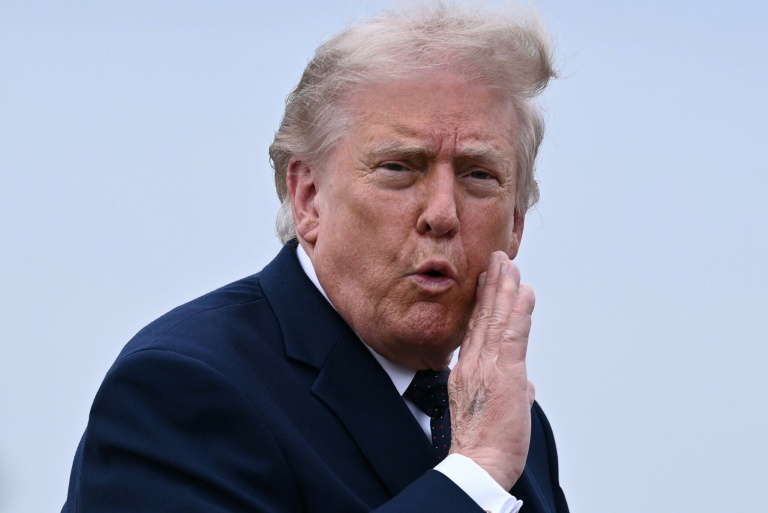 Le président américain Donald Trump, le 22 mai 2026 à Morristown