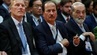 L'homme d'affaires émirati et fondateur de DAMAC Properties, Hussain Sajwani, participe au "Sommet Choose France", destiné à attirer les investisseurs étrangers dans le pays, au château de Versailles, près de Paris, le 19 mai 2025