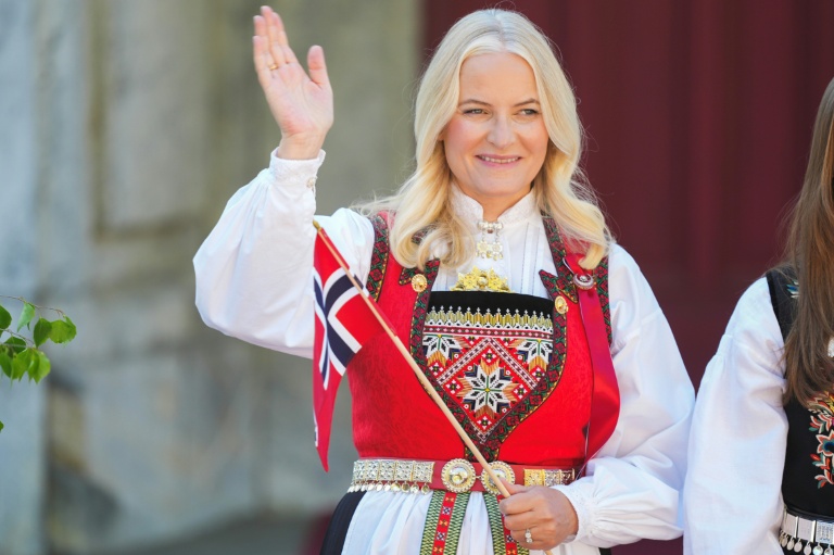 La princesse Mette-Marit, le 17 mai 2024 à Oslo, en Norvège