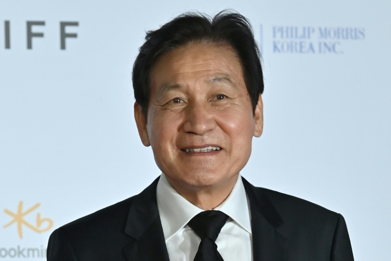 L'acteur sud-coren Ahn Sung-Ki, le 6 octobre 2021, à Busan en Corée du Sud