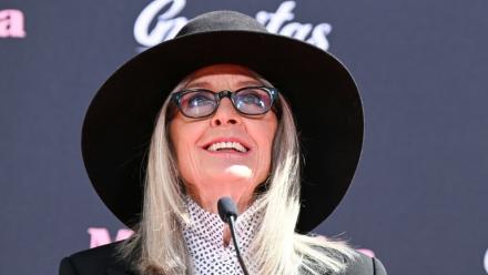 L'actrice américaine Diane Keaton au Chinese Theatre à Hollywood, en Californie, le 11 août 2022