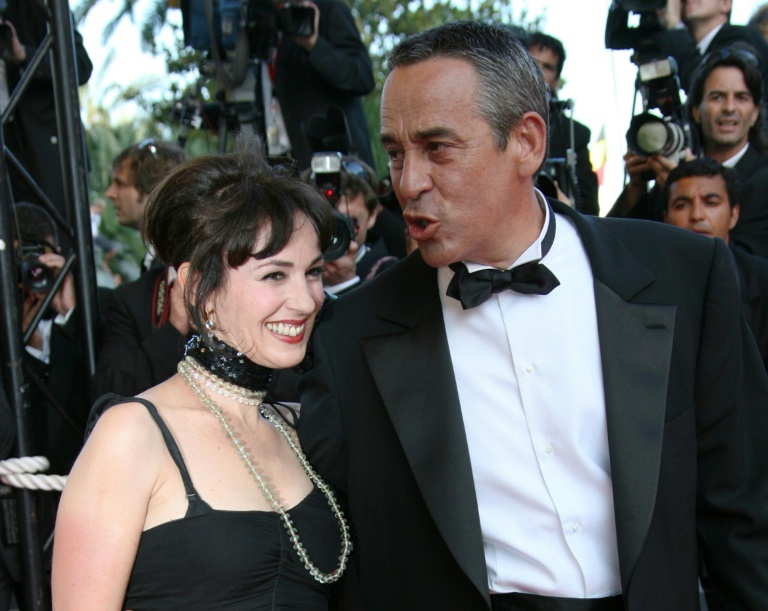 Béatrice Ardisson et son mari à l'époque Thierry Ardisson, le 27 mai 2007 à Cannes