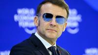 Le président Emmanuel Macron à Davos en Suisse le 20 janvier 2026
