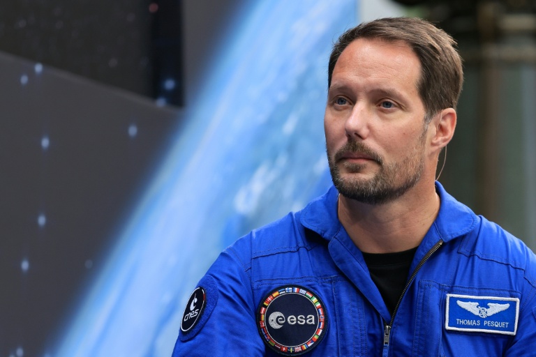 L'astronaute français Thomas Pesquet au sommet spatial international au Grand Palais, le 1à septembre 2026
