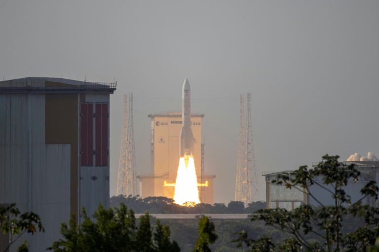 Une fusée Ariane 6 décolle de Kourou, en Guyane française,  le 27 août 2026