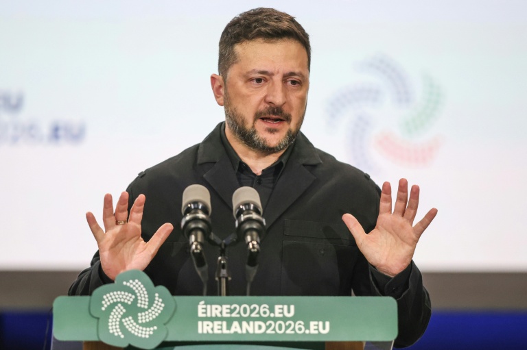 Le président ukrainien Volodymyr Zelensky, le 1er juillet 2026 à Dublin