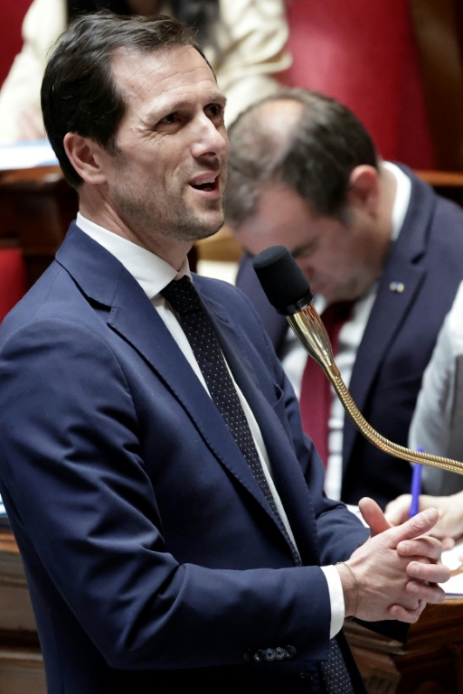 Le ministre délégué chargé de la Transition écologique, Mathieu Lefèvre, à Paris le 15 avril 2026.