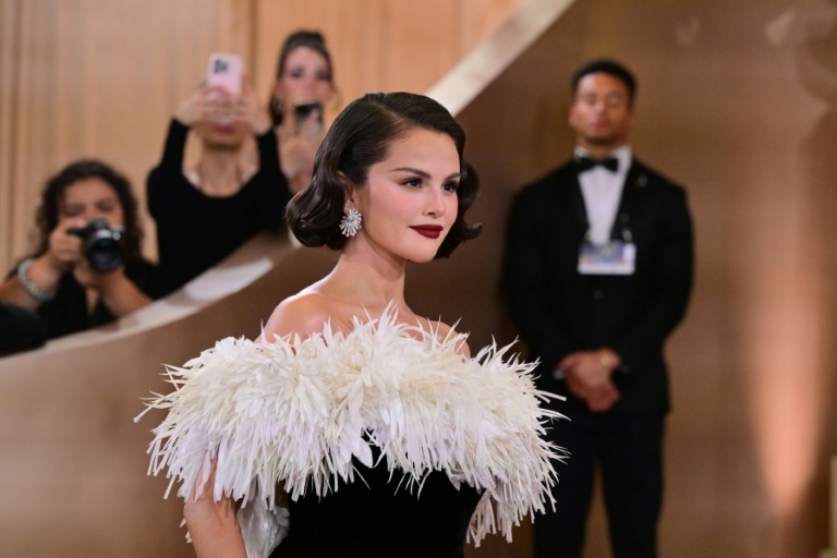 L'actrice et chanteuse américaine Selena Gomez lors des Golden Globe à Beverly Hills, en California, le 11 janvier 2026
