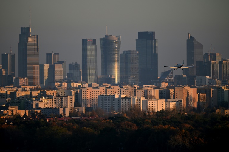 Vue partielle de Varsovie, le 6 novembre 2025