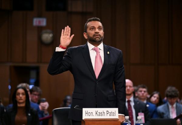 Le directeur du FBI Kash Patel, devant le comité judiciaire du Sénat américain à Washington, le 15 septembre 2026