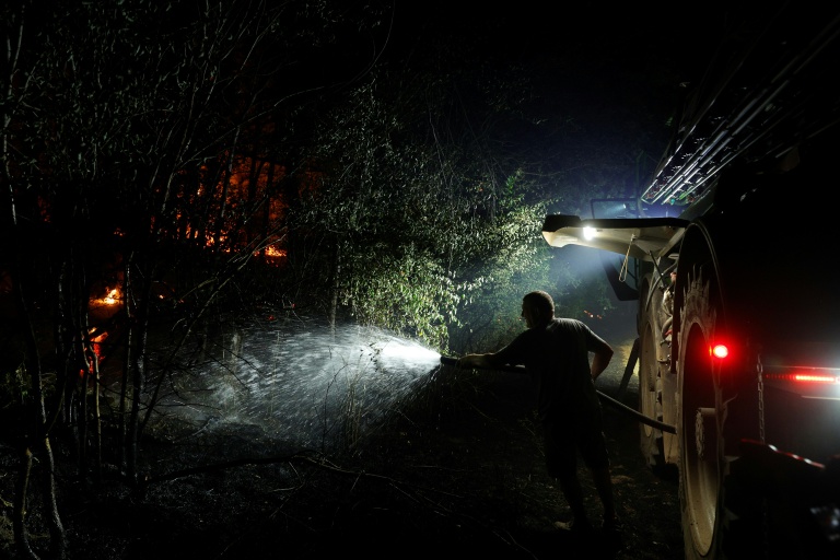 Incendie dans la forêt de Fontainebleau, à Noisy-sur-Ecole, le 12 juillet 2026