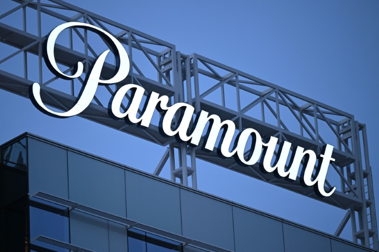 Le logo de la Paramount à Hollywood, en Californie, le 9 mars 2023
