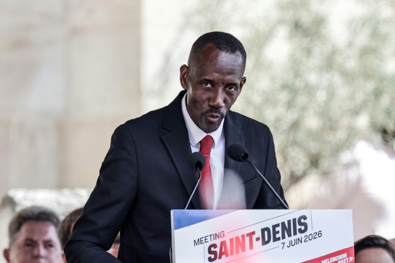 Le maire LFI de Saint-Denis Bally Bagayoko à Saint-Denis en Seine-Saint-Denis le 7 juin 2026