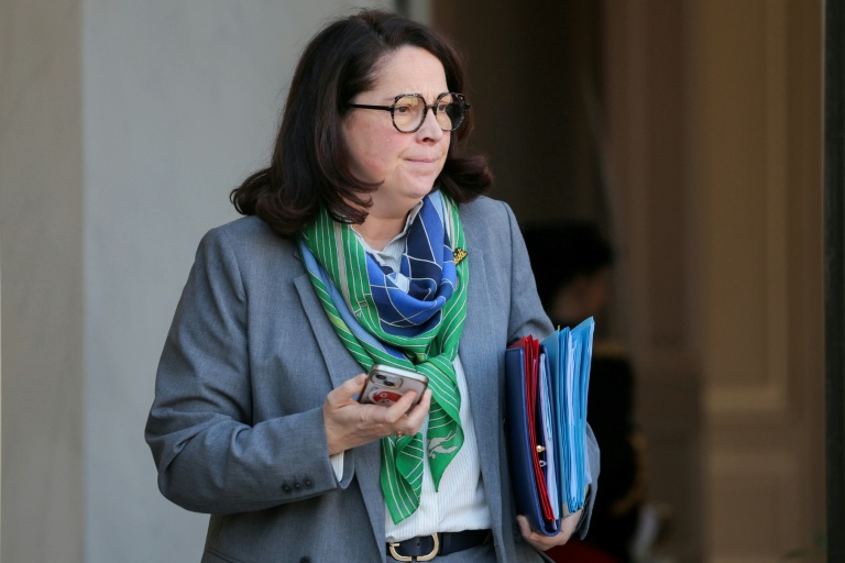 La ministre des Sports Marina Ferrari à la sortie de l'Elysée, le 4 mars 2026 à Paris