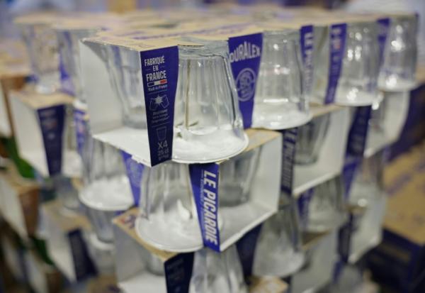 Produits Duralex au salon du "Made in France" de la Porte de Versailles, le 7 novembre 2025 à Paris.