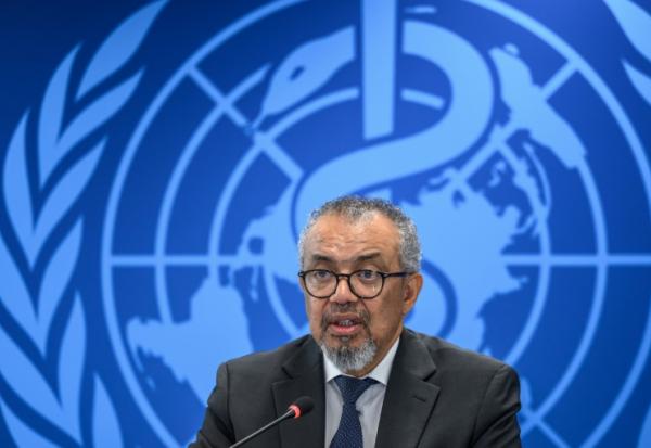 Tedros Adhanom Ghebreyesus, directeur général de l'Organisation mondiale de la santé (OMS), le 20 mai 2026 à Genève