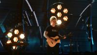 Ed Sheeran lors des Grammy Awards en 2017 à Los Angeles