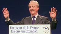 Edouard Balladur le 10 mars 1998 au Zénith à Paris