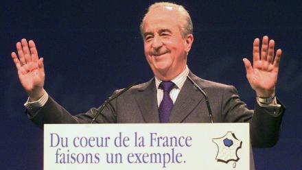 Edouard Balladur le 10 mars 1998 au Zénith à Paris