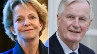 Frédérique Bredin (PS) et Michel Barnier (LR), candidats pour la 2e circonscription de Paris
