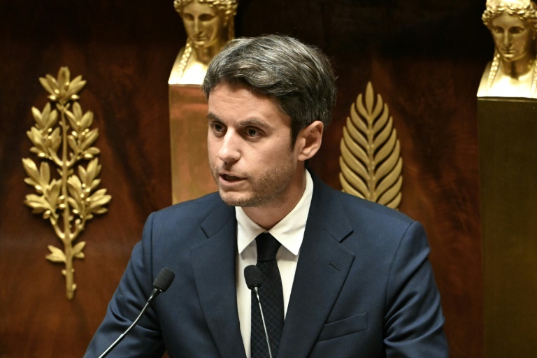 Le président des députés Ensemble pour la Republique Gabriel Attal à l'Assemblée nationale à Paris le 8 septembre 2025