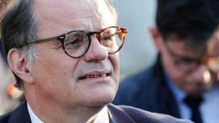 Emmanuel Moulin, alors secrétaire général de l'Elysée, le 24 avril 2026 à Athènes, en Grèce
