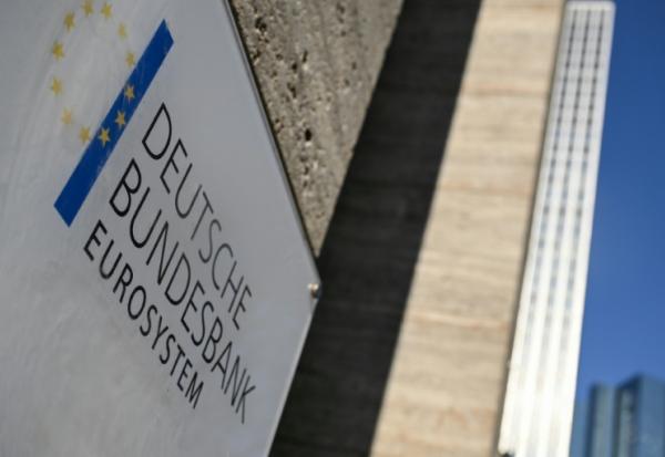 Le logo de la Bundesbank à Francfort, le 5 mars 2026