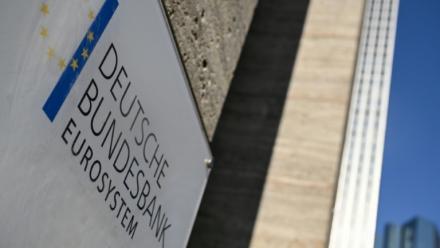 Le logo de la Bundesbank à Francfort, le 5 mars 2026