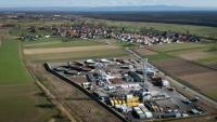 Le site de forage géothermique exploité par Lithium de France à Betschdorf, dans le Bas-Rhin, le 2 mars 2026
