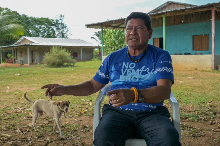 Wagner Karipuna, chef du village autochtone de Manga, au Brésil, le 5 septembre 2026