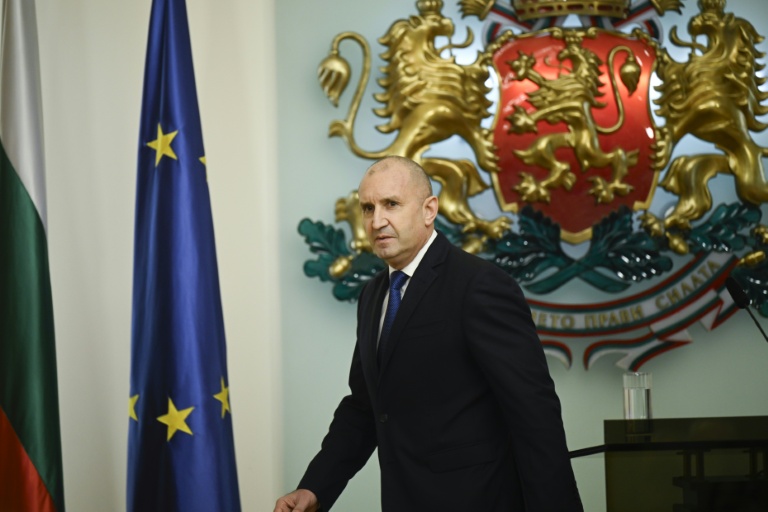 Le président bulgare après l'annonce de sa démission à Sofia en Bulgarie, le 19 janvier 2026