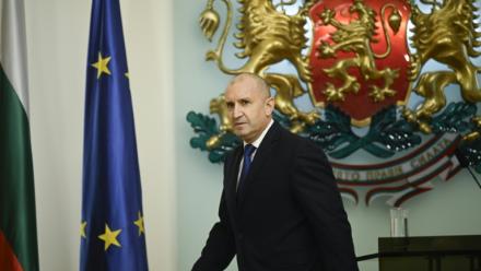 Le président bulgare après l'annonce de sa démission à Sofia en Bulgarie, le 19 janvier 2026