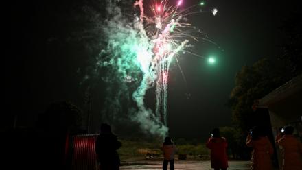 Un feu d'artifice à Liuyang, dans la province du Hunan, le 21 janvier 2026 en Chine