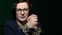 Emmanuelle Cosse, présidente de la confédération des bailleurs sociaux, l'Union sociale pour l'habitat, le 25 novembre 2025 à Paris