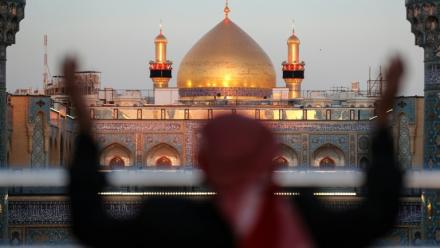 Le sanctuaire de l'imam chiite Ali à Najaf, le 10 mars 2026 en Irak