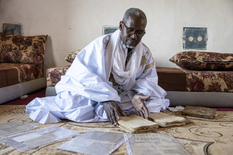 Mohamed Ben Baty, le 4 avril 2025, dans la ville médiévale de Oualata, en Mauritanie