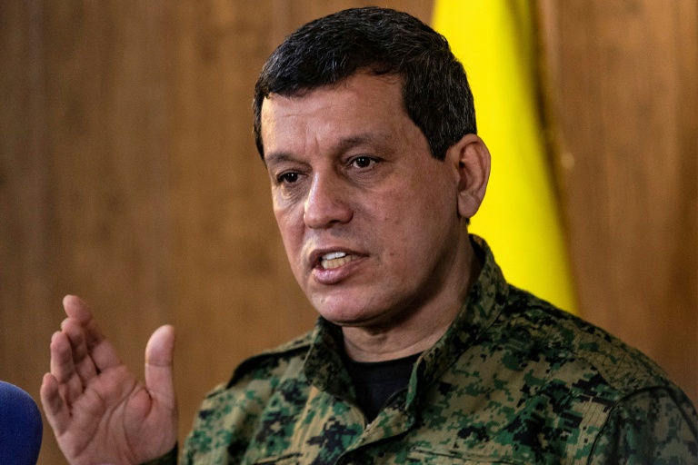 Le commandant en chef des Forces démocratiques syriennes (FDS), Mazloum Abdi, à Hassaké, ville du nord-est de la Syrie, le 6 décembre 2024
