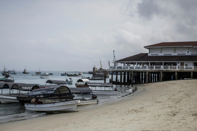 La plage de Stone Town, en Tanzanie, le 24 octobre 2025