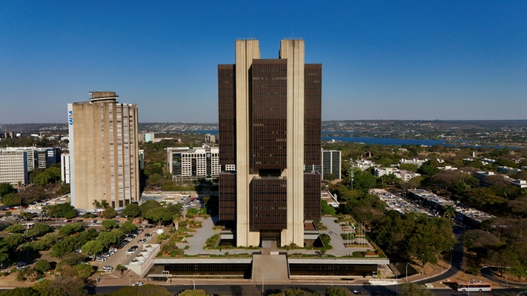 La Banque centrale du Brésil, à Brasília, le 21 août 2025, , qui a ordonné la liquidation de cette petite banque privée en novembre, invoquant une 