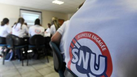 Des jeunes du Service National Universel (SNU) à la base aérienne 116 de Luxeuil-Saint Sauveur, le 24 juin 2019 en Haute-Saône
