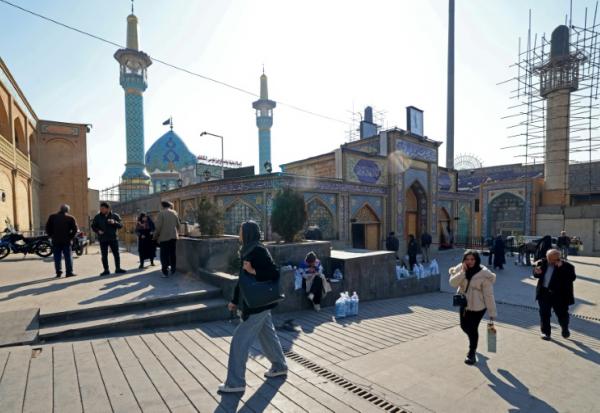 Dans le centre de Téhéran le 28 janvier 2026