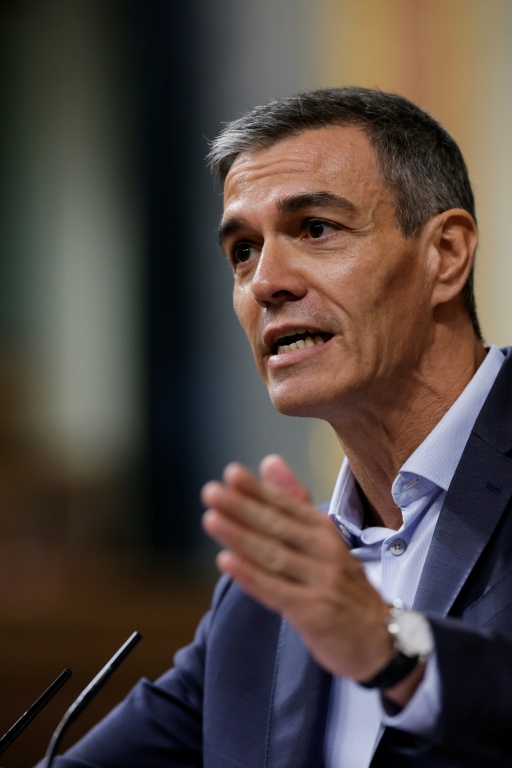Le Premier ministre espagnol, Pedro Sánchez, s'exprime au Congrès des députés, à Madrid, le 24 juin 2026