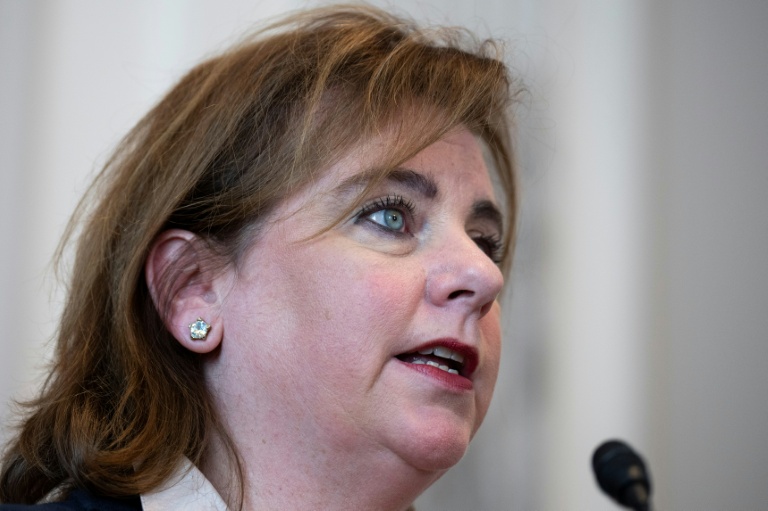 La présidente de l'association anti-avortement Pro-Life America, Marjorie Dannenfelser, s'exprime lors d'une conférence de presse, au Capitole, le 13 septembre 2022, à Washington