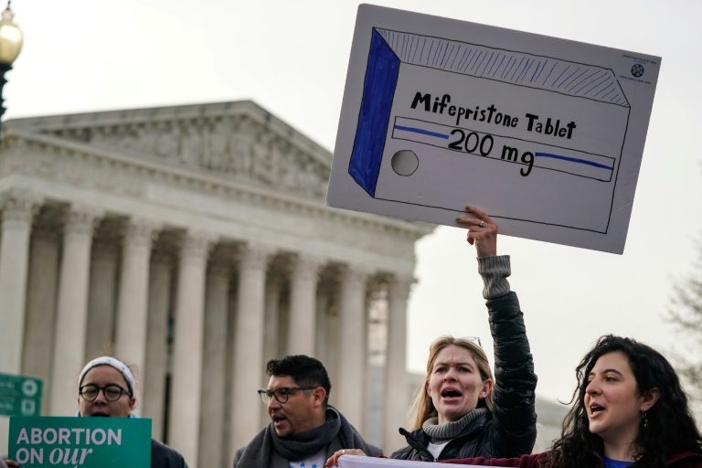 Manifestation pour l'accès à l'avortement, le 26 mars 2024 à Washington