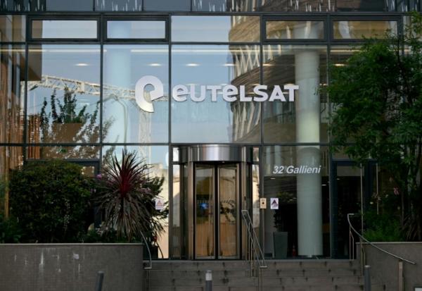 Le siège d'Eutelsat, à Issy-les-Moulineaux, le 19 juin 2025