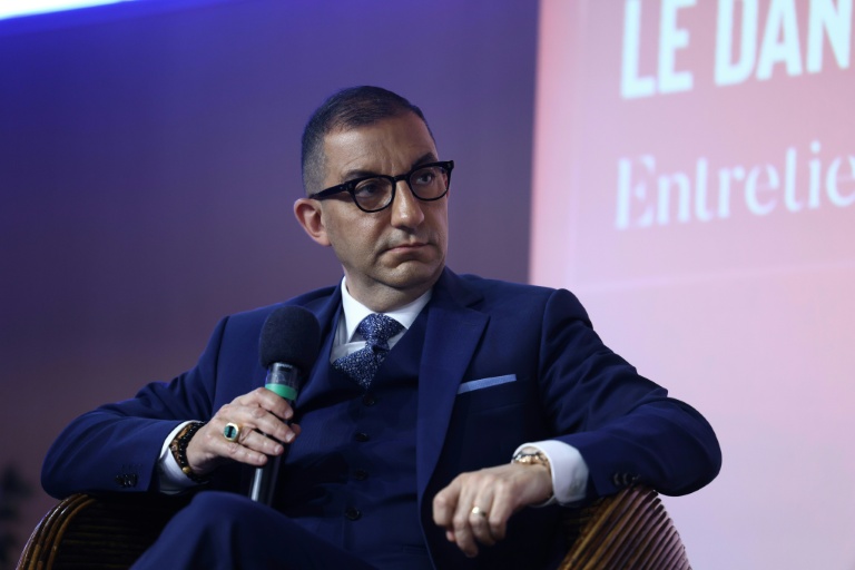 L'homme politique d'extrême droite Jean Messiha à Paris le 13 mai 2023 
