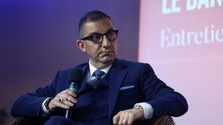 L'homme politique d'extrême droite Jean Messiha à Paris le 13 mai 2023 