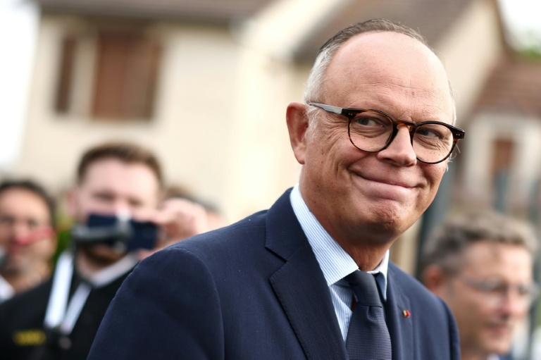 Édouard Philippe, maire du Havre et candidat du parti de droite Horizons à l'élection présidentielle  de 2027, arrive à la foire agricole de Châlons-en-Champagne, le 31 août 2026 dans la Marne
